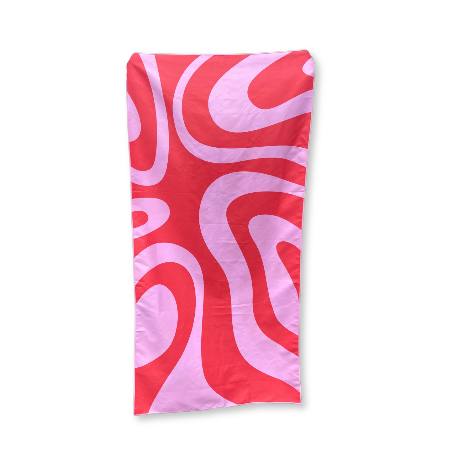 Beach Towel - Quick Dry, Compact & Sand Free - Large (160 x 80cm) - Red & Pink Fusion
