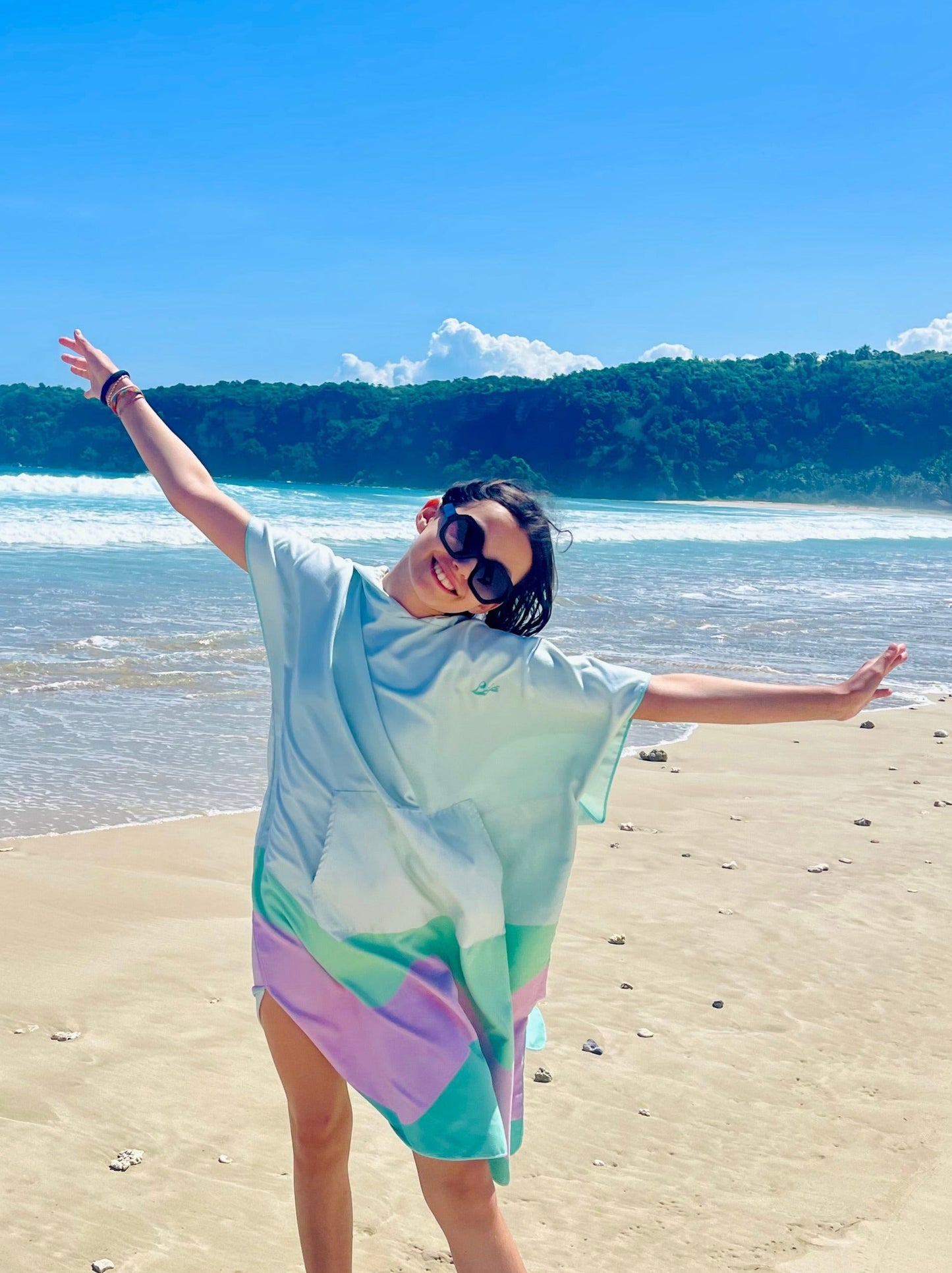 Women Beach Poncho - Surf Poncho - Compact, Quick Dry & Sand Free - Recycled Microfiber