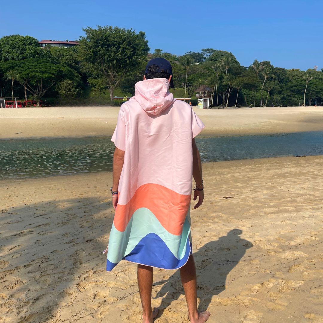Beach poncho mens sale