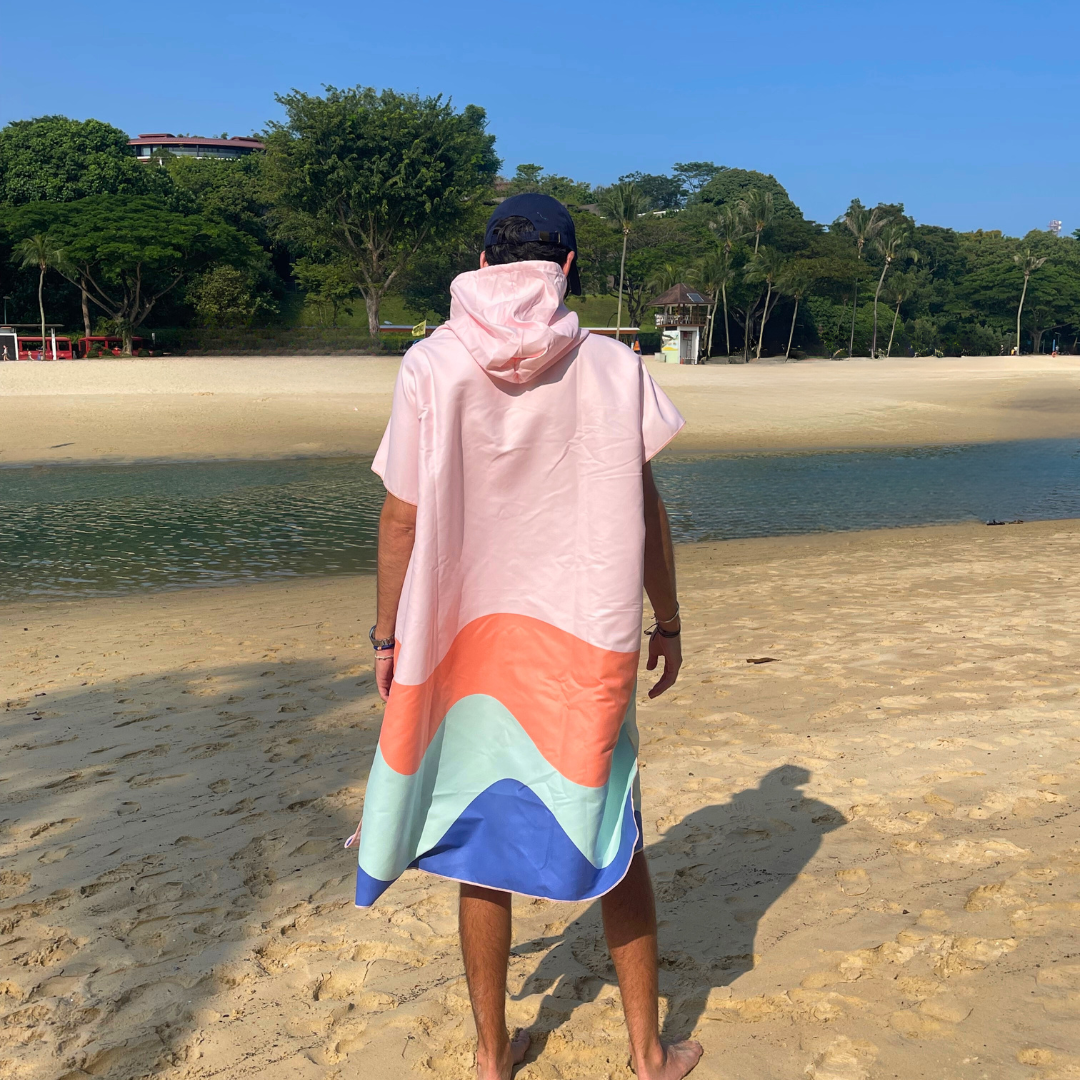 Recycled Microfiber Quick Dry Surf Beach Poncho Men