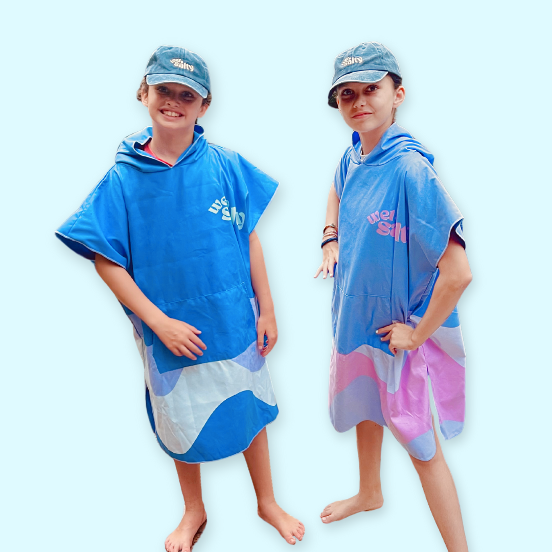 kids poncho hooded towel