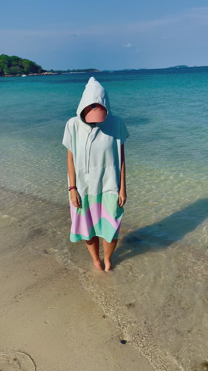 Women Beach Poncho - Surf Poncho - Compact, Quick Dry & Sand Free - Recycled Microfiber